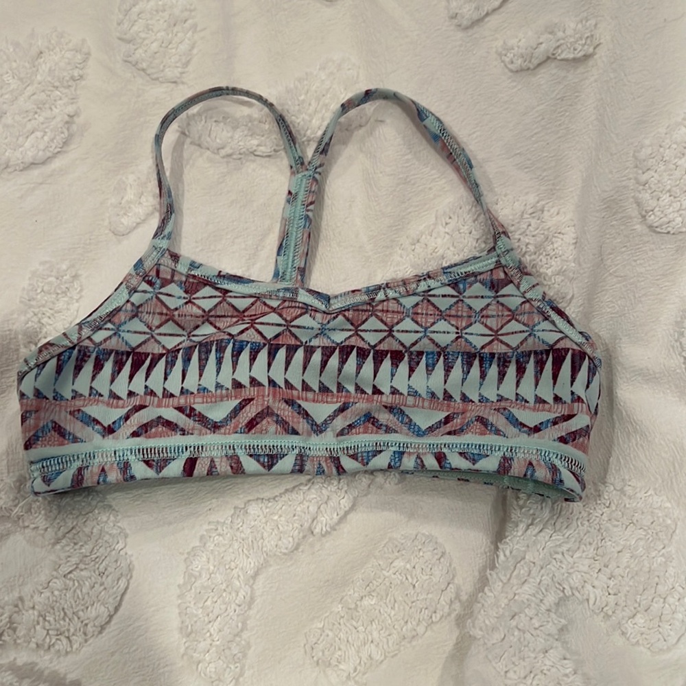 Ivivva exercise bra with Aztec pattern. Size 7